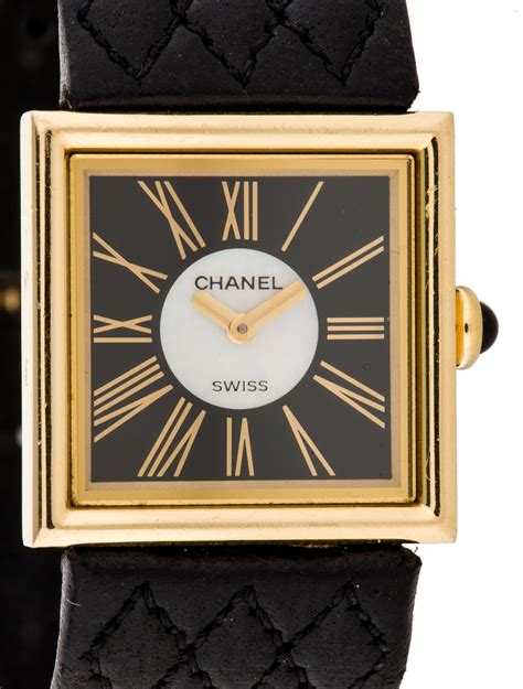 chanel mademoiselle price watch|Chanel mademoiselle watch for sale.